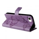 Lommebok deksel til iPhone 16e - Lilla Butterfly thumbnail