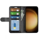 Lommebok deksel Premium for Samsung Galaxy S24+ Plus 5G svart thumbnail