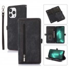 Lommebok deksel retro Multifunksjonell med Glidelås iPhone 14 Pro svart thumbnail