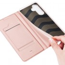 Dux Ducis Skin Pro Series Flip deksel Samsung Galaxy S24 FE 5G Roségull thumbnail