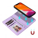 BETOPNICE 2-i-1 Lommebok deksel iPhone 12/12 Pro lys lilla thumbnail