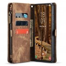 CaseMe 2-i-1 Lommebok deksel Samsung Galaxy S25 5G brun thumbnail
