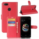 Lommebok deksel for Xiaomi Mi A1 rød thumbnail