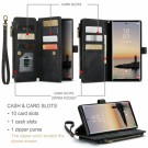CaseMe multifunksjonell Lommebok deksel Samsung Galaxy S25 Ultra 5G svart thumbnail