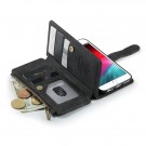 CaseMe retro multifunksjonell Lommebok deksel iPhone 6/6S/7/8/SE (2020/2022) svart thumbnail