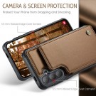 CaseMe Deksel med kortlomme Samsung Galaxy S26 FE 5G brun thumbnail