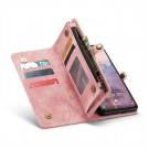 CaseMe 2-i-1 Lommebok deksel Samsung Galaxy S25 5G rosa thumbnail