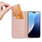 Dux Ducis Skin Pro Series Flip deksel iPhone 16 Pro Roségull thumbnail