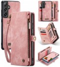 CaseMe 2-i-1 Lommebok deksel Samsung Galaxy S24 FE 5G rosa thumbnail