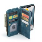 CaseMe retro multifunksjonell Lommebok deksel iPhone 12 Pro Max blå thumbnail