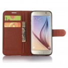 Lommebok deksel for Samsung Galaxy S7 brun thumbnail