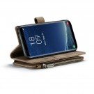 CaseMe retro multifunksjonell Lommebok deksel Samsung Galaxy S8 brun thumbnail