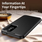 Smart Clear View Flip deksel Samsung Galaxy S25 FE 5G - Svart thumbnail