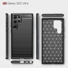 Tech-Flex TPU Deksel Carbon for Samsung Galaxy S22 Ultra 5G svart thumbnail