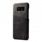 Tech-Flex TPU Deksel med PU-lær plass til kort Galaxy S8 svart thumbnail