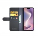 Lommebok deksel ekte Lær for iPhone 16 svart thumbnail