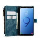 CaseMe retro multifunksjonell Lommebok deksel Samsung Galaxy S9 blå thumbnail