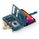 CaseMe retro multifunksjonell Lommebok deksel iPhone 12/12 Pro blå thumbnail