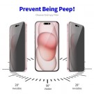 Enkay Hat-Prince Herdet Glass Privacy skjermbeskytter iPhone 15  thumbnail