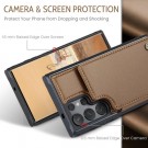 CaseMe Deksel med kortlomme Samsung Galaxy S25 Ultra 5G brun thumbnail