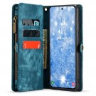 CaseMe 2-i-1 Lommebok deksel Samsung Galaxy S25 5G blå thumbnail