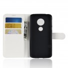 Lommebok deksel for Motorola Moto E5/Moto G6 Play hvit thumbnail