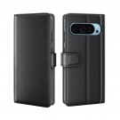 Lommebok deksel ekte Lær for Google Pixel 9 5G svart thumbnail