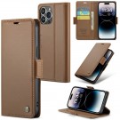 CaseMe Lommebok deksel for iPhone 15 Pro brun thumbnail