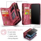 CaseMe 2-i-1 Lommebok deksel iPhone 11 Pro Max rød thumbnail