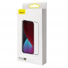 Baseus 2 pk herdet glass heldekkende iPhone 12 Mini svart thumbnail