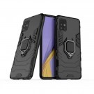 Panther TPU + PC Deksel med Ring Grep Galaxy A71 svart thumbnail