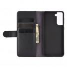 Lommebok deksel ekte Lær for Samsung Galaxy S21+ plus 5G svart thumbnail