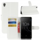 Lommebok deksel for Sony Xperia XA1 Plus hvit thumbnail