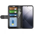 Lommebok deksel Premium for Xiaomi 14 Pro 5G svart thumbnail