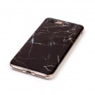 Fashion TPU Deksel for iPhone  7 Plus/8 Plus - Marmor svart thumbnail
