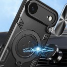 Tech-Flex Hybrid TPU Deksel med Ring Kickstand iPhone 17 Air svart thumbnail