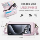 Caseme Crossbody telefonveske - Rosa thumbnail