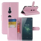 Lommebok deksel for Sony Xperia XZ2 lys rosa thumbnail