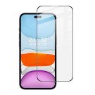 IMAK Herdet Glass skjermbeskytter iPhone 15 svart kant thumbnail