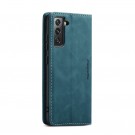 CaseMe flip Retro deksel for Samsung Galaxy S22 5G blå thumbnail