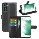 Lommebok deksel for Samsung Galaxy S23+ plus 5G svart thumbnail