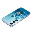 Fashion TPU Deksel for Samsung Galaxy S25 5G - Blue Butterfly thumbnail