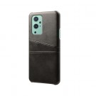Tech-Flex TPU Deksel med PU-lær plass til kort OnePlus 9 Pro 5G svart thumbnail