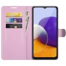 Lommebok deksel for Samsung Galaxy A22 5G rosa thumbnail