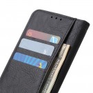 Lommebok deksel Retro for Motorola Moto E6 Plus svart thumbnail