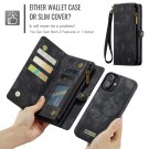 CaseMe 2-i-1 Lommebok deksel iPhone 16 Plus svart thumbnail