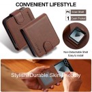 LC.IMEEKE Lommebok deksel for Samsung Galaxy Z Flip 8 5G brun thumbnail