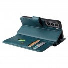 Lommebok-deksel plass til 10 stk kort for Samsung Galaxy S22 5G grønn thumbnail