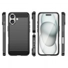 Tech-Flex TPU Deksel Carbon iPhone 16 Plus svart thumbnail