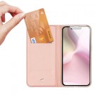 Dux Ducis Skin Pro Series Flip deksel iPhone 16e Roségull thumbnail